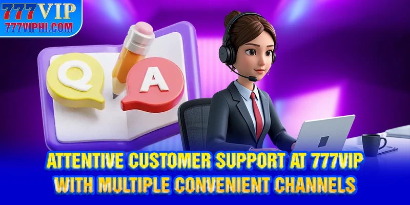 Attentive Customer Support at 777VIP with Multiple Convenient Channels